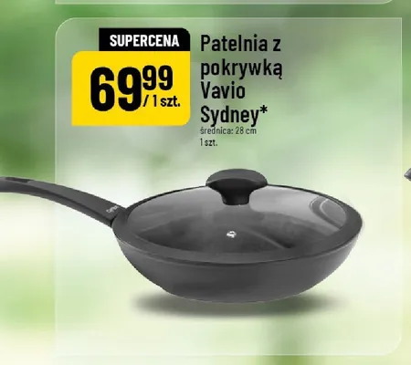 Patelnia z pokrywką Vavio Sydney 28 cm promocja w POLOmarket