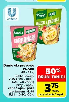 Danie ekspresowe Knorr promocja w Carrefour Market