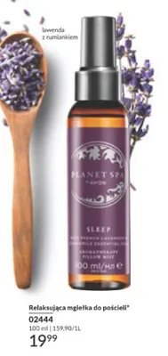 Relaksująca mgiełka do pościeli promocja w AVON