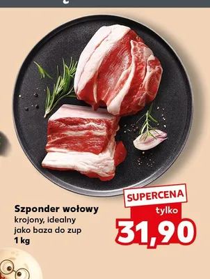 Szponder wołowy krojony promocja w Kaufland