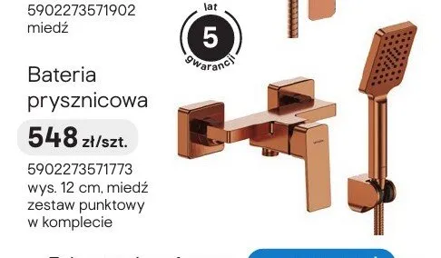 Bateria prysznicowa Valvex Harris promocja w Castorama