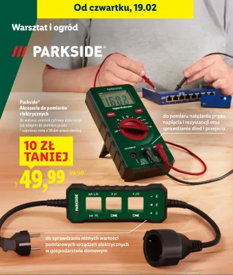 Akcesoria do pomiarów elektrycznych promocja w Lidl