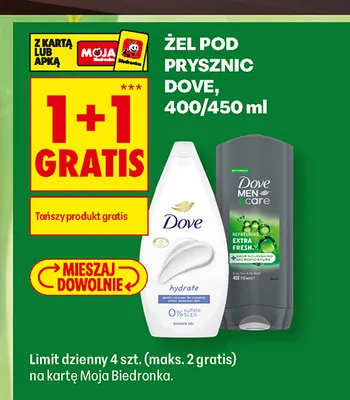 Żel pod prysznic Dove Hydrate promocja w Biedronka