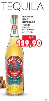Tequila Rooster Rojo Reposado promocja w Kaufland