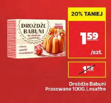 Drożdże prasowane Babuni promocja w API Market