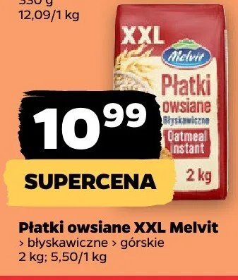 Płatki owsiane XXL promocja w Netto