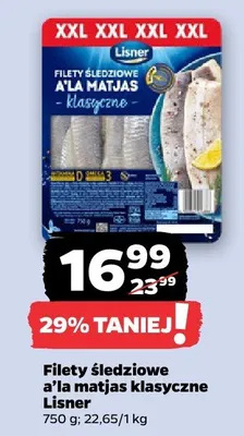 Filety śledziowe a'la matjas klasyczne promocja w Netto