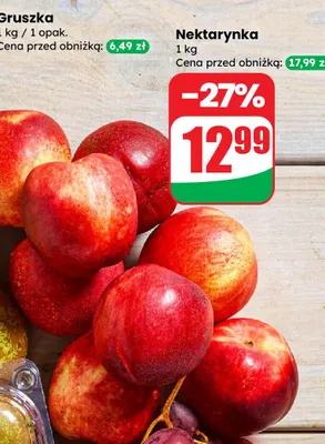 Nektarynki promocja w Dino