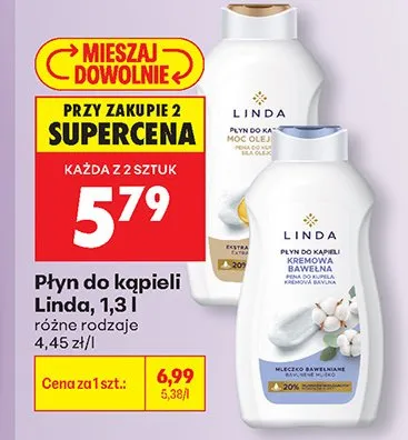 Płyn do kąpieli Linda promocja w Biedronka