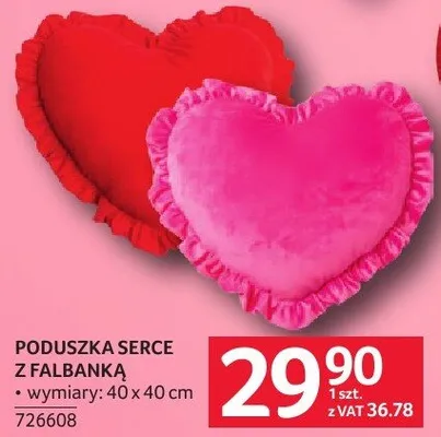 PODUSZKA SERCE Z FALBANKA promocja w Selgros
