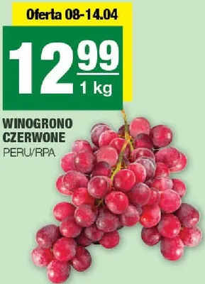 Winogrono czerwone peru/rpa promocja w SPAR