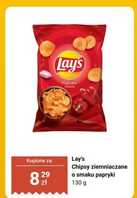 Chipsy ziemniaczane o smaku papryki promocja w Biedronka