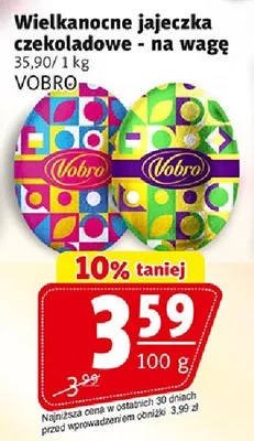 Wielkanocne jajeczka czekoladowe na wagę promocja w Prim Market