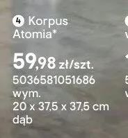 Korpus Atomia wym. 20x37,5x37,5cm dąb promocja w Castorama