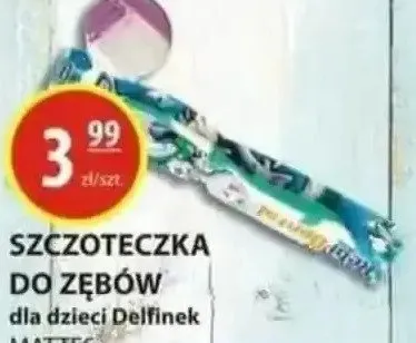 Szczoteczka do zębów dla dzieci Delfinek promocja w Zielony Koszyk
