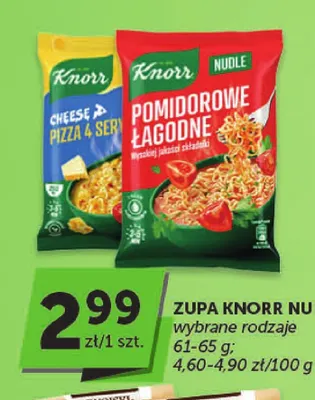 Zupa Knorr Nudle Cheese & Pizza 4 sery promocja w ABC