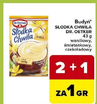 Budyń słodka chwila dr. oetker promocja w Carrefour Express