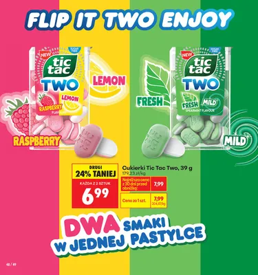 Cukierki Tic-Tac Two, różne rodzaje promocja w Biedronka