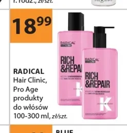 Produkty do włosów Radical Hair Clinic promocja w Drogerie Laboo