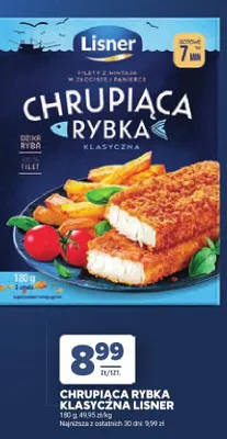 Chrupiąca rybka klasyczna Lisner promocja w Stokrotka