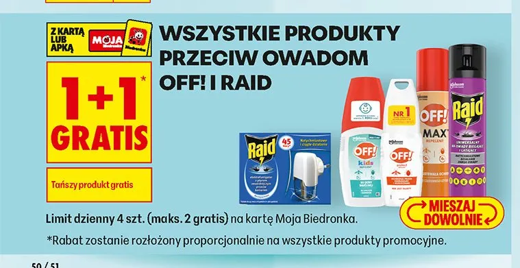 Spray na komary i kleszcze OFF! Max promocja w Biedronka