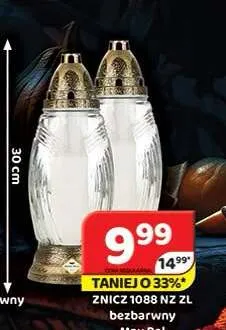 Znicz Max-Pol 1088 Nz Zl bezbarwny 30 cm promocja w Delfin