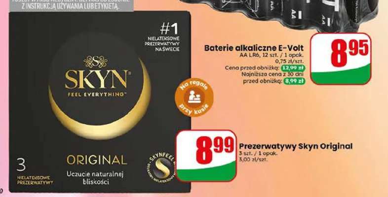 Prezerwatywy Skyn Original promocja w Dino
