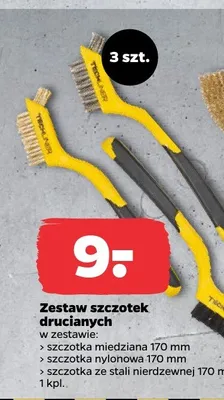 Zestaw szczotek drucianych 3 szt. promocja w Netto