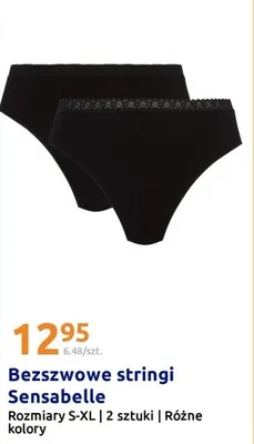 Bezszwowe stringi, 2 szt., różne kolory Sensabelle promocja w Action