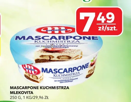 Mascarpone Kuchmistrza Mlekovita promocja w Top Market