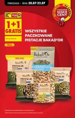 Pistacje kalifornijskie prażone Bakad'Or Sélection promocja w Biedronka