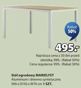 Stół ogrodowy promocja w Jysk