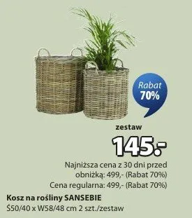 Kosz na rośliny Sanserie promocja w Jysk