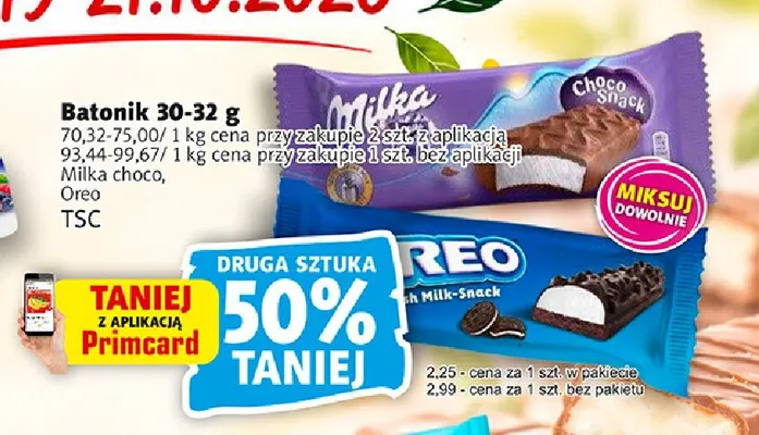 Batonik Oreo promocja w Prim Market