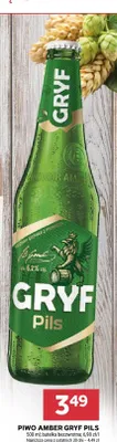 Piwo Amber Gryf Pils promocja w Stokrotka