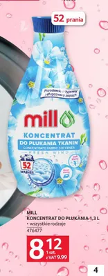 Koncentrat do płukania Mill 1,3l promocja w Selgros