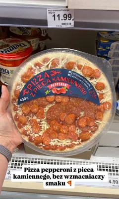 Pizza Freiberger z pieca kamiennego Pepperoni promocja w Dino