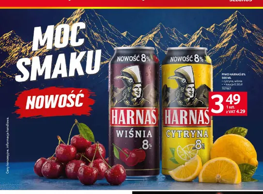 Piwo Harnaś 8% cytryna promocja w Selgros