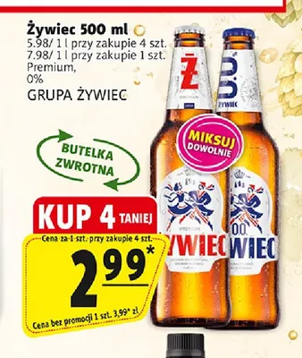 Piwo Żywiec Premium promocja w Prim Market