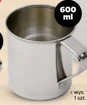 Kubek nierdzewny 600 ml promocja w Netto