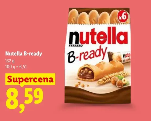 Nutella B-ready 6-pak promocja w Lidl