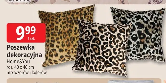 Poszewka dekoracyjna Home & You 40x40 cm promocja w Leclerc