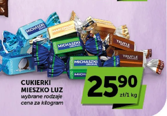 Cukierki Mieszko Luz Marcepan promocja w Groszek