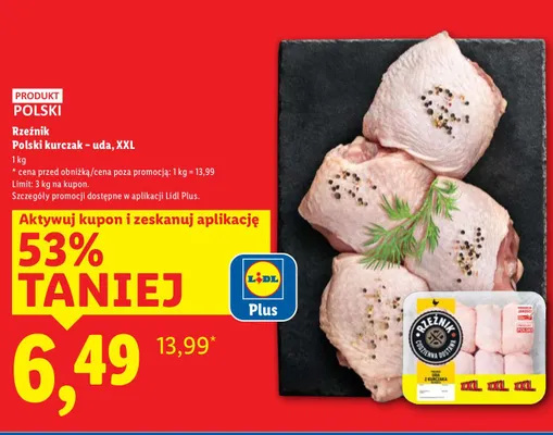 Rzeźnik Polski kurczak - uda, XXL promocja w Lidl