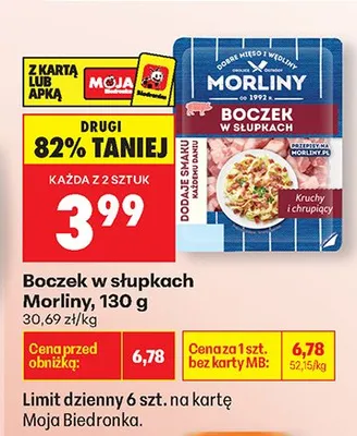 Boczek w słupkach promocja w Biedronka