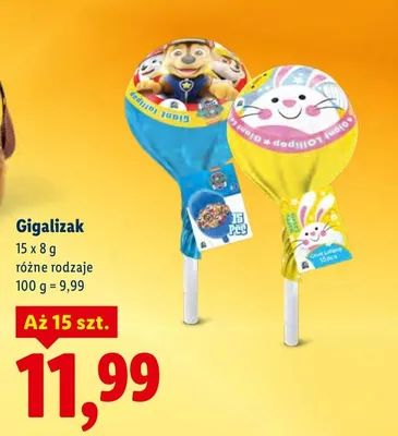 Gigalizak różne rodzaje promocja w Lidl