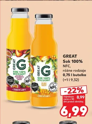 Sok NFC Great 100% promocja w Kaufland