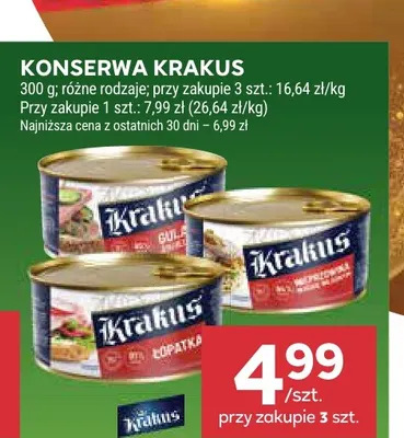 Konserwa Krakus promocja w Stokrotka