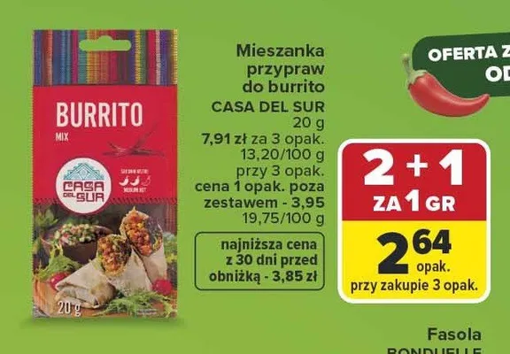 Mieszanka przypraw do burrito Casa Del Sur promocja w Carrefour
