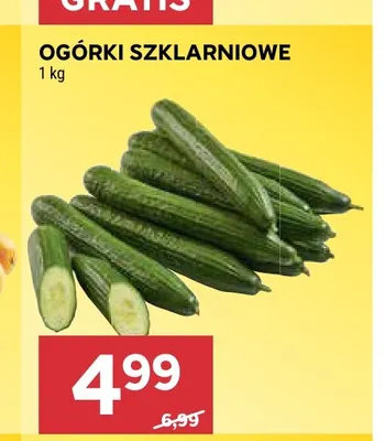 Ogórki szklarniowe promocja w Stokrotka